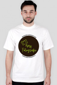 T-SHIRT "KURS FOTOGRAFII" z okrągłym logo
