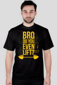 Koszulka Bro Do You Even Lift? - Yellow