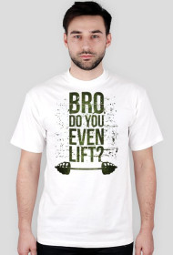 Koszulka Bro Do You Even Lift? - Yellow