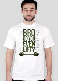 Koszulka Bro Do You Even Lift? - Yellow