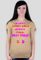 ,,Every short girls needs tall best friend :)'' - T-Shirt Damski