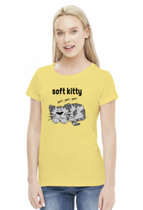 Soft kitty koszulka damska