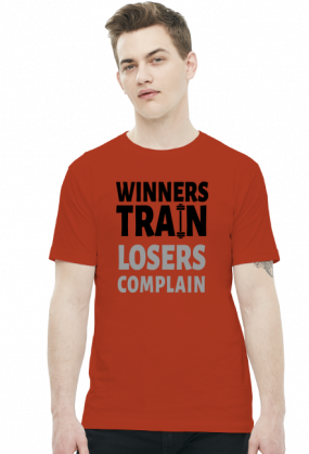 Winners Train Losers Complain v2 (t-shirt) ciemna grafika