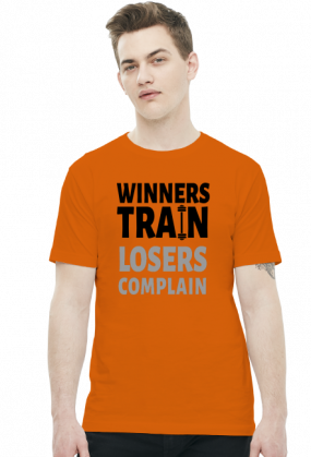 Winners Train Losers Complain v2 (t-shirt) ciemna grafika