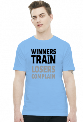 Winners Train Losers Complain v2 (t-shirt) ciemna grafika