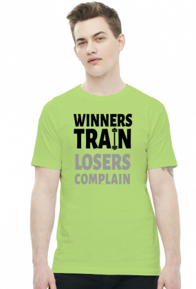 Winners Train Losers Complain v2 (t-shirt) ciemna grafika