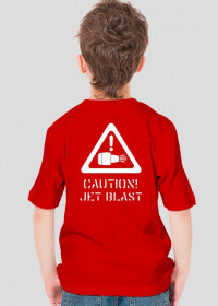 AeroStyle - koszulka "Caution! Jet blast" dla chłopca