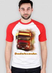 Proud to be a trucker - T-shirt baseball