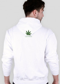 Biała bluza cannabis