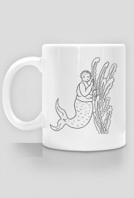 Drawing - Fat Mermaid