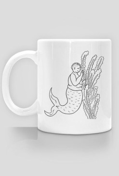 Drawing - Fat Mermaid