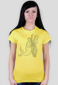Drawing - Fat Mermaid