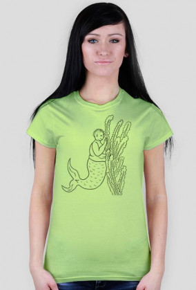 Drawing - Fat Mermaid