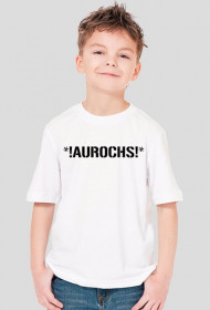 koszulka AUROCHS !* biała chłopcy