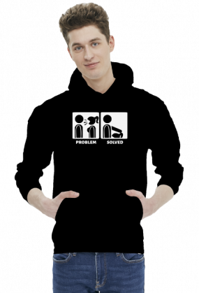 Problem? Solved - Blowjob (bluza z kapturem) jasna grafika