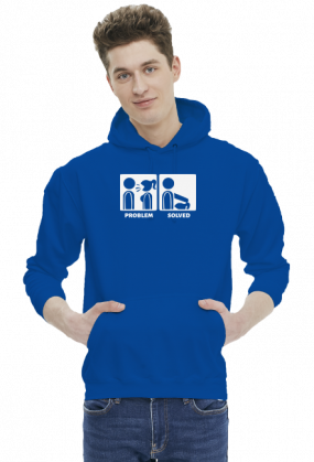 Problem? Solved - Blowjob (bluza z kapturem) jasna grafika