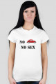 Koszulka damska z nadrukiem "No VW no sex"