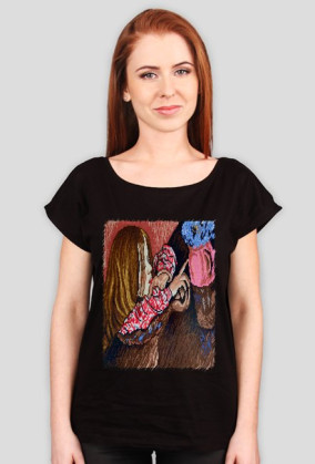 Del & S - Dziewczynka z wazonem z kwiatkami