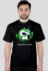 Dopefish Lives! (biały napis) - zielona wszystkożerna ryba