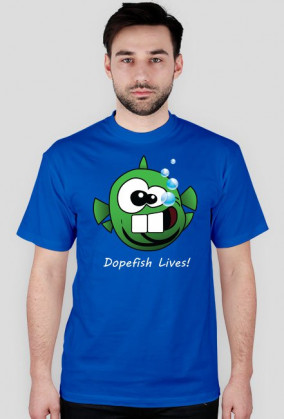 Dopefish Lives! (biały napis) - zielona wszystkożerna ryba
