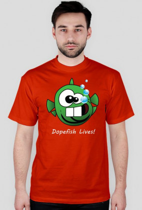 Dopefish Lives! (biały napis) - zielona wszystkożerna ryba