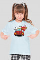 Koszulka dziecięca z nadrukiem "Garbus pop art rozowy"