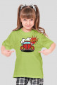 Koszulka dziecięca z nadrukiem "Garbus pop art rozowy"