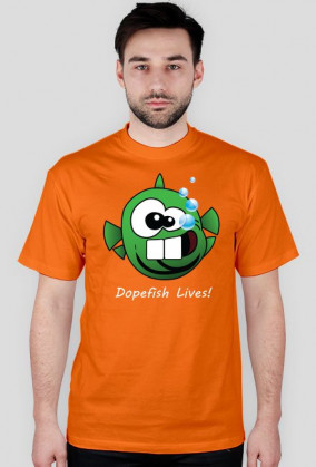 Dopefish Lives! (biały napis) - zielona wszystkożerna ryba