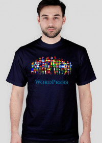 Koszulka męska - Cały świat - WordPress