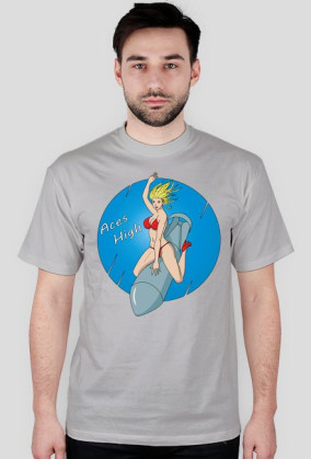 Koszulka z kobietą na bombie "Nose Art"