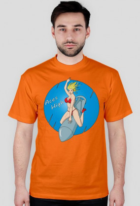 Nose Art - koszulka z kobietą na bombie