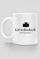 Kubek Kot w Bookach b&w