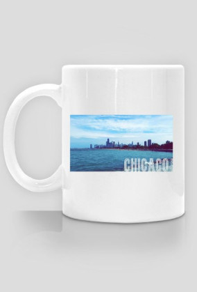 Kubek z widokiem na Chicago