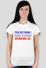 koszulka damska - Życie jest piękne !