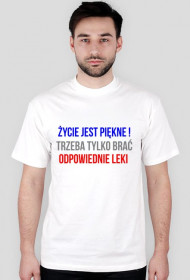 koszulka męska - Życie jest piękne !