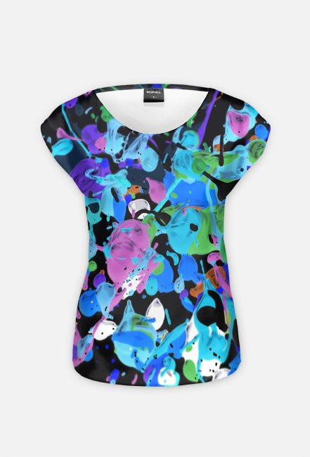 Kolorowy T-shirt damski