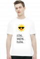 Słońce Leżing smażing plażing (t-shirt) ciemna grafika