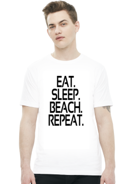 Eat Sleep Beach Repeat (t-shirt) ciemna grafika