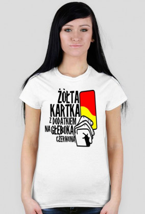 Damska koszulka "żółta kartka" różne kolory