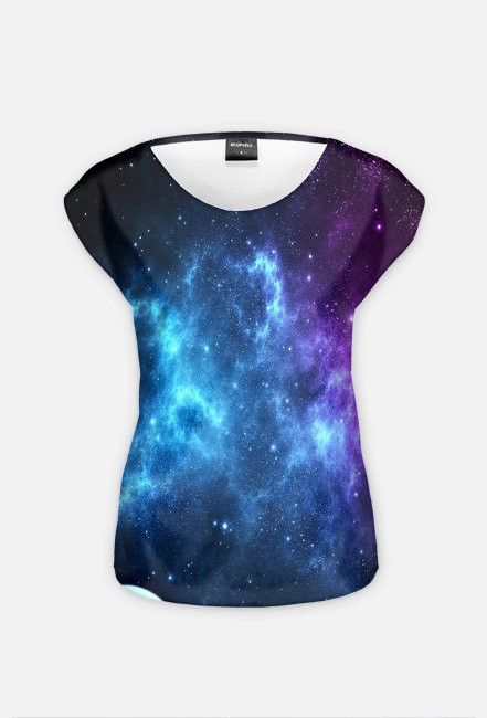 Kolorowy T-shirt damski KOSMOS