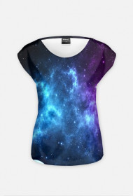 Kolorowy T-shirt damski KOSMOS