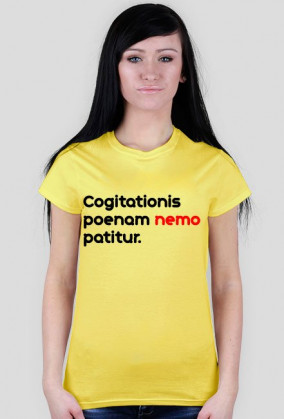 Cogitationis poenam nemo patitur.