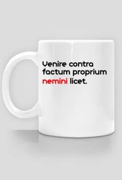 Venire contra factum proprium nemini licet.