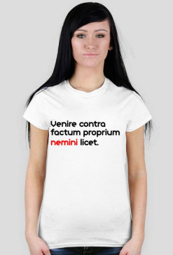 Venire contra factum proprium nemini licet.