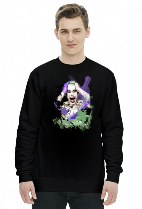 Suicide Squad - Joker Splash- bluza męska zwykła