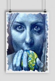 "Woman in blue"