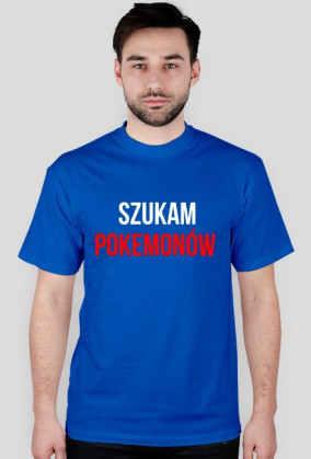 Szukam Pokemonów-Koszulka Męska