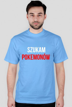Szukam Pokemonów-Koszulka Męska