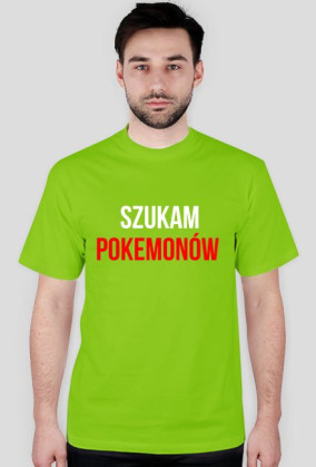 Szukam Pokemonów-Koszulka Męska
