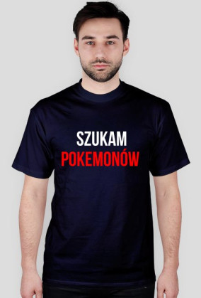 Szukam Pokemonów-Koszulka Męska